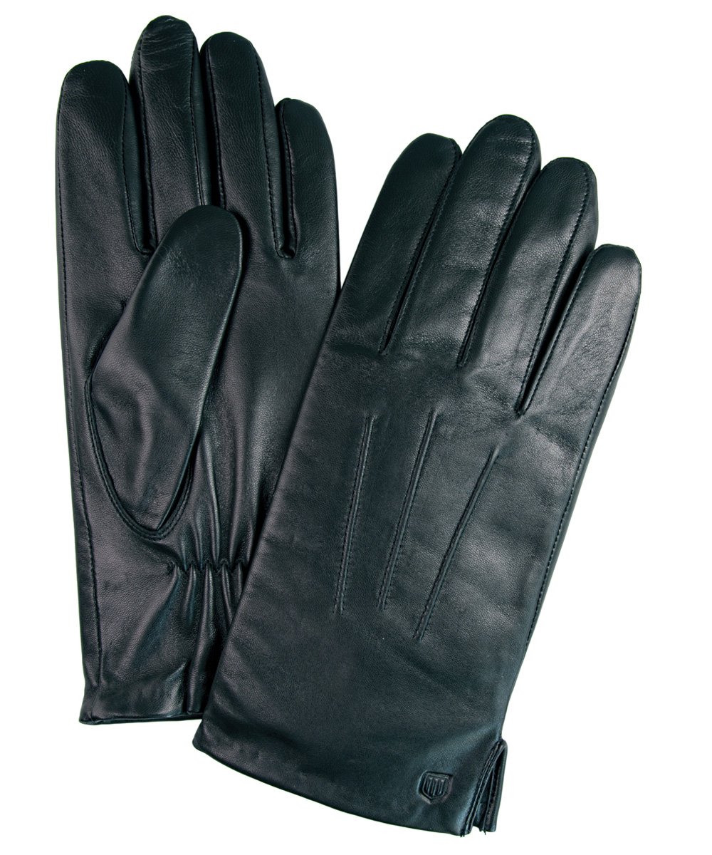 Profuomo - Handschoenen Zwart Leer - Maat 9 -