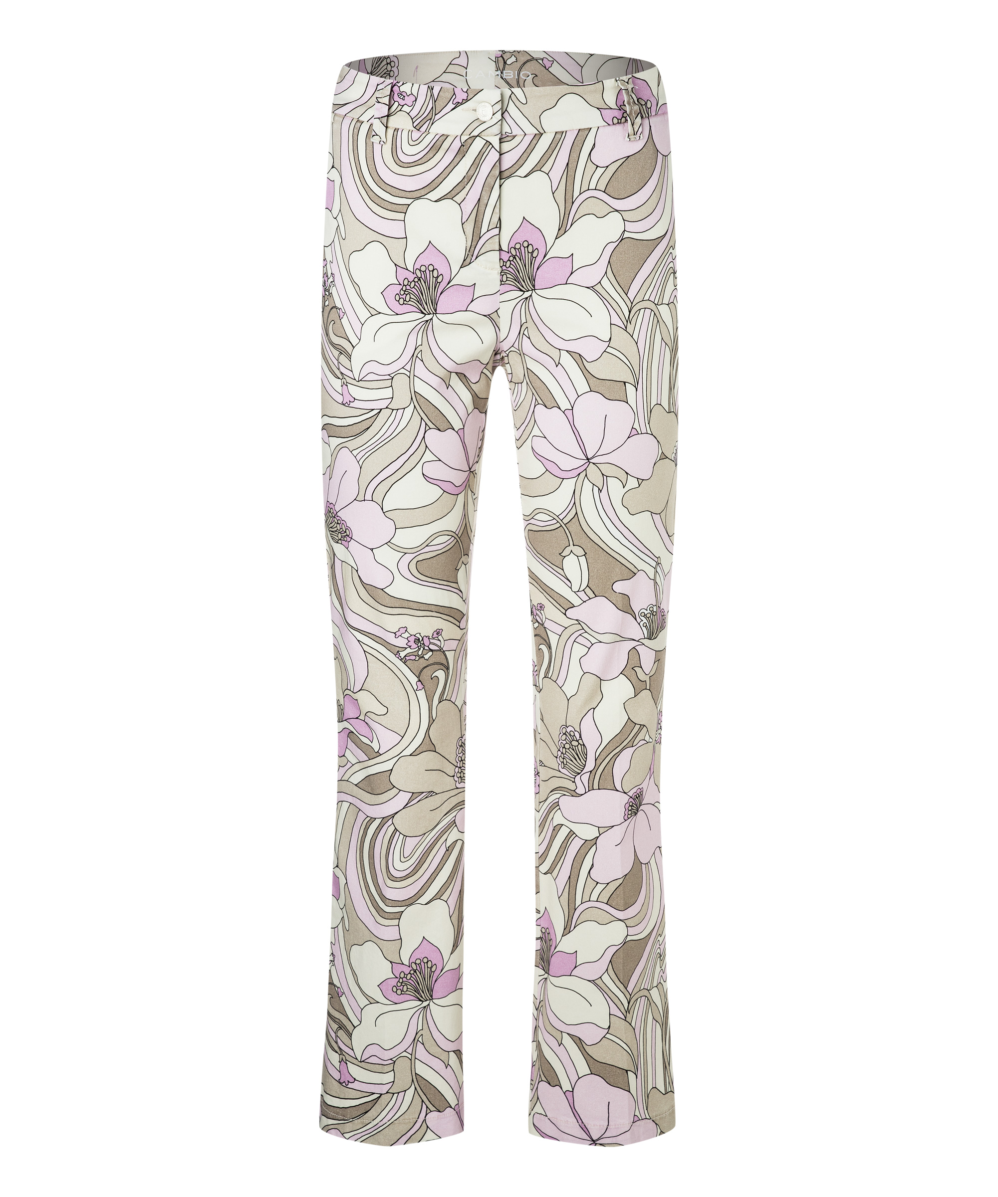 Cambio Stella Broek Pop-art Bloemenprint - Dames