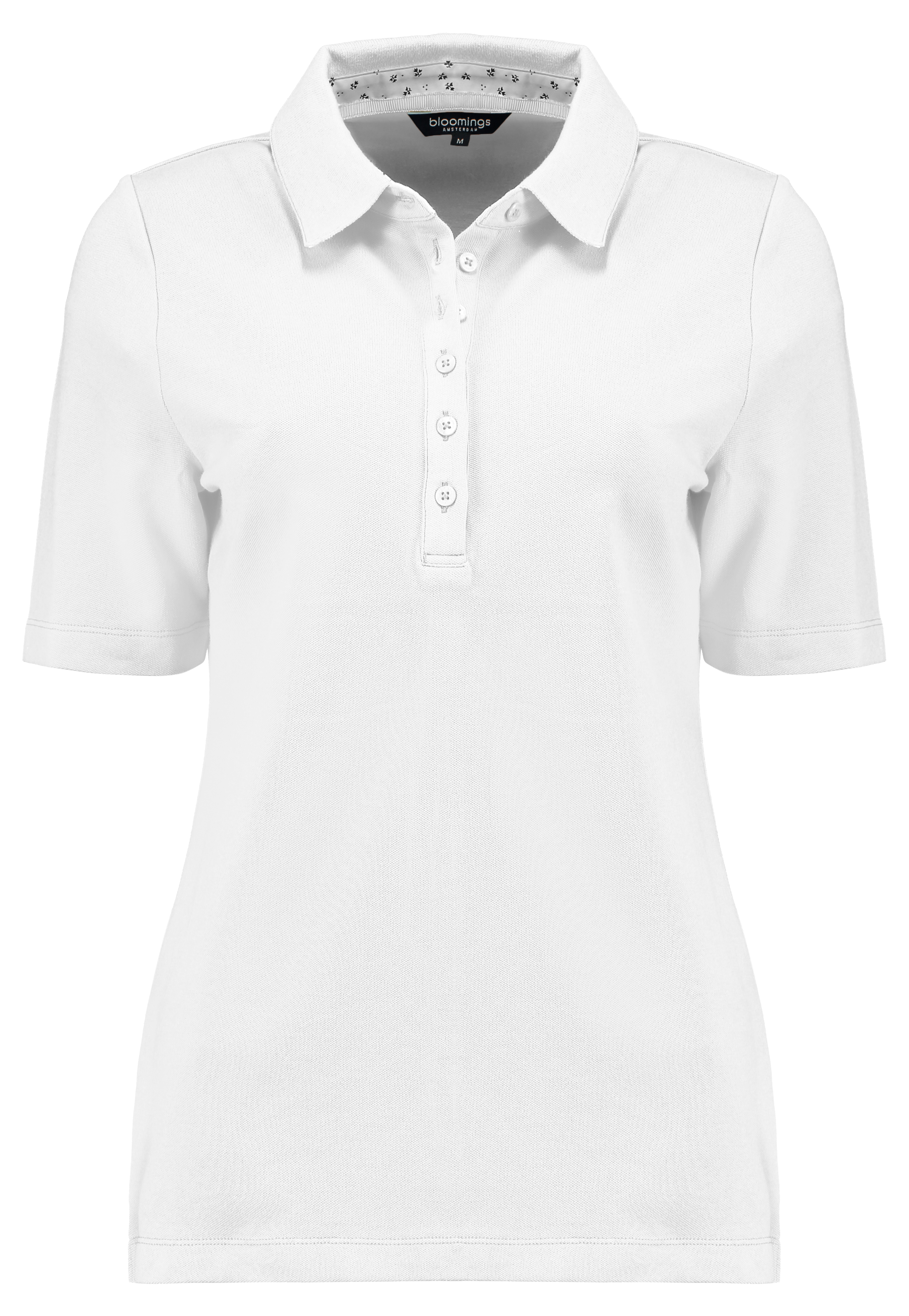 Bloomings Polo Shirt Korte Mouw Wit - Dames