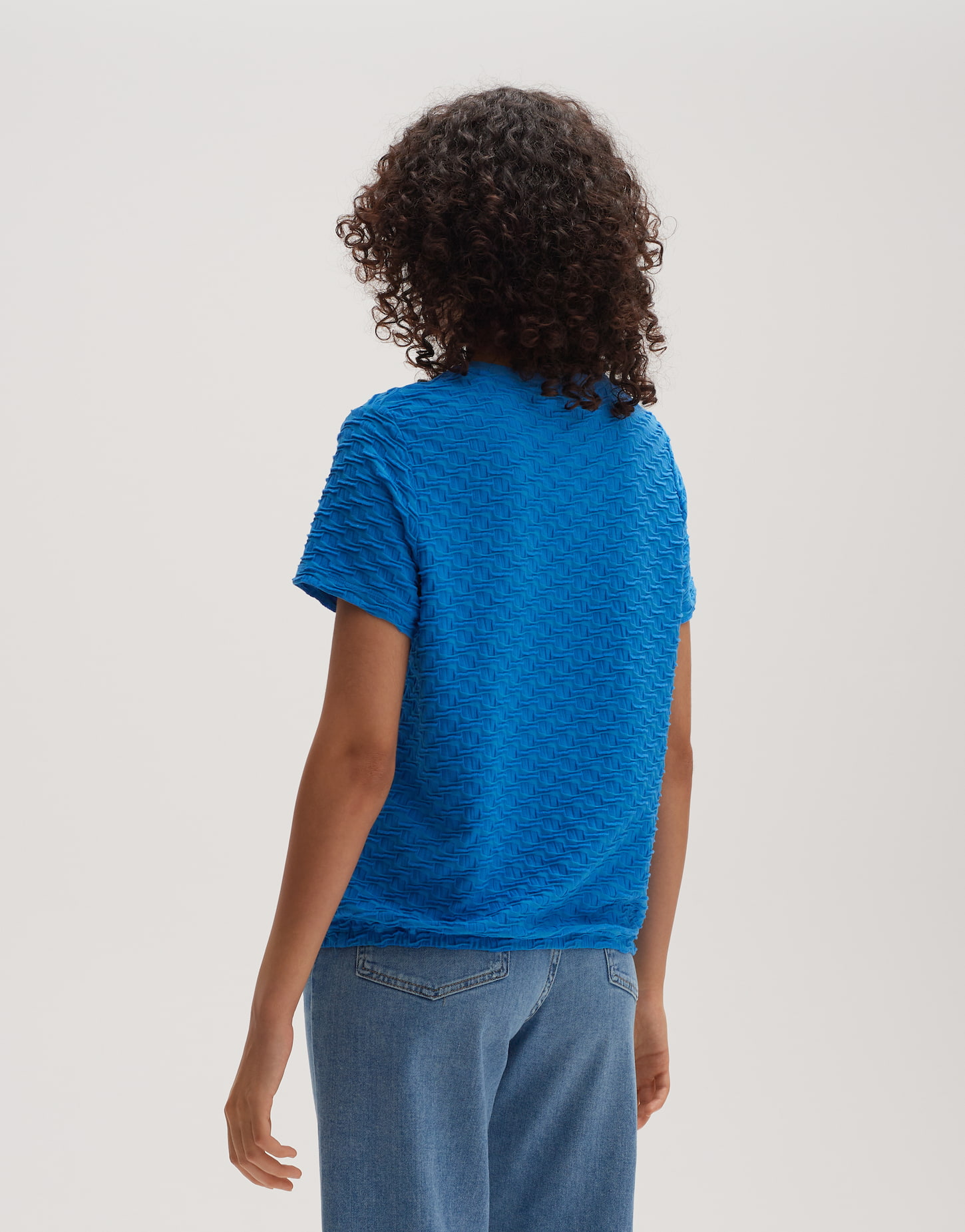Opus Saanu ROS T-shirt Blauw - Dames