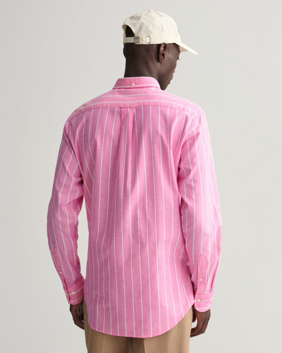 Gant Gestreept Oxford Overhemd Perky Pink - Heren