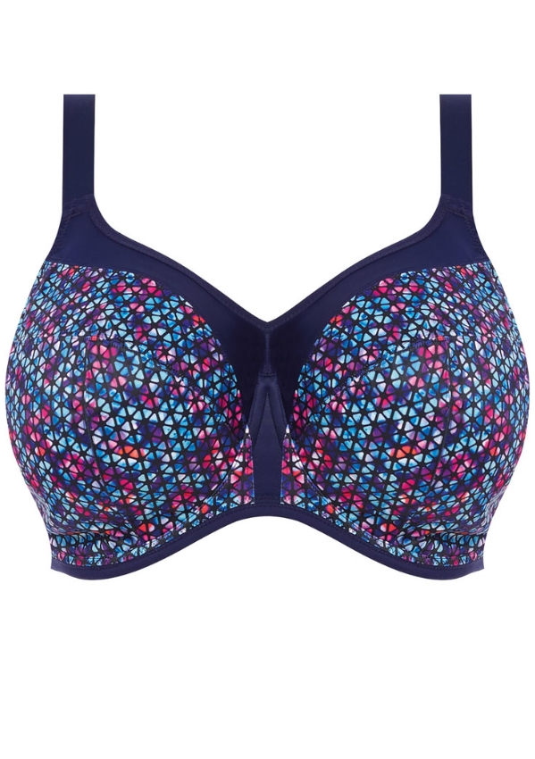 Elomi sport BH full cup Energise DD-K Navy Geo