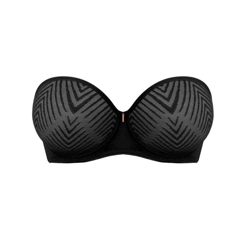 Freya BH moulded padded strapless Tailored DD-GG Black