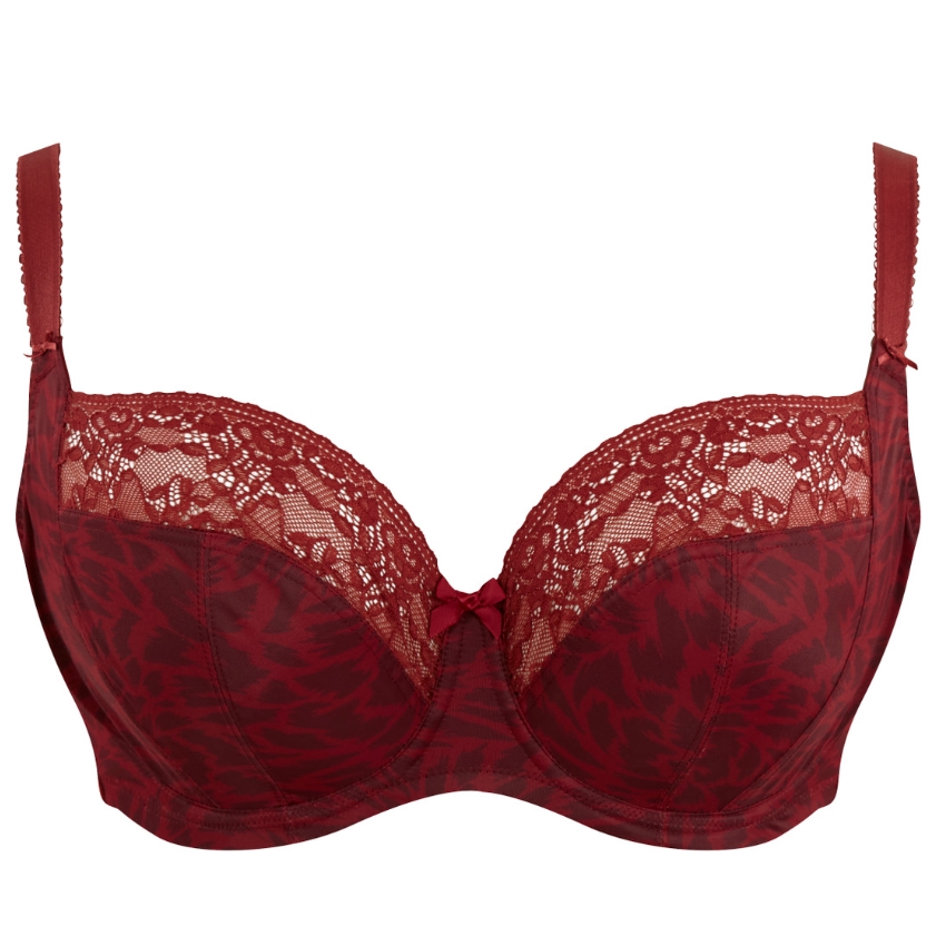 Sculptresse BH balconet met side support Chi Chi DD-HH Red Animal