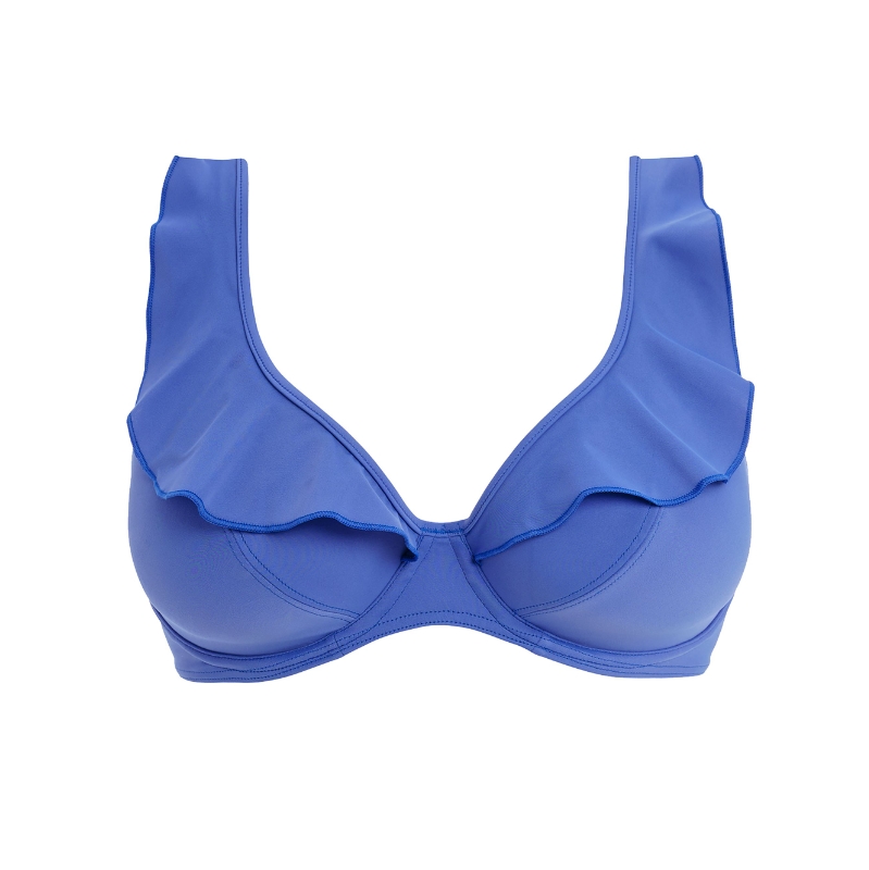 Freya bikini top high apex Jewel Cove DD-J Plain Azure