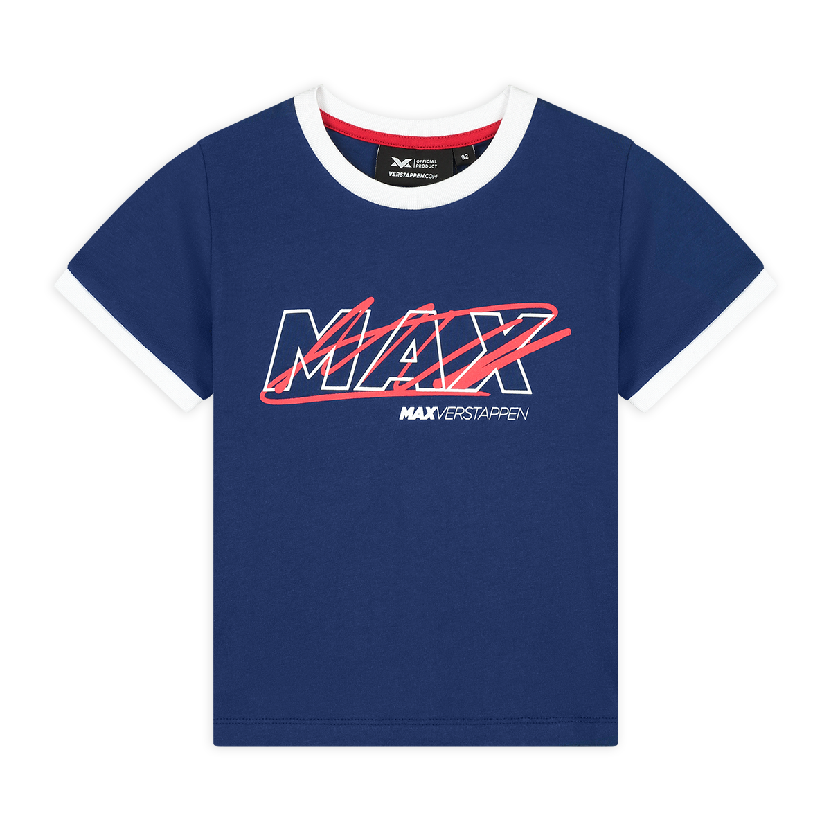 Kids Signature Max T-shirt Blauw - 152-158 - Max Verstappen