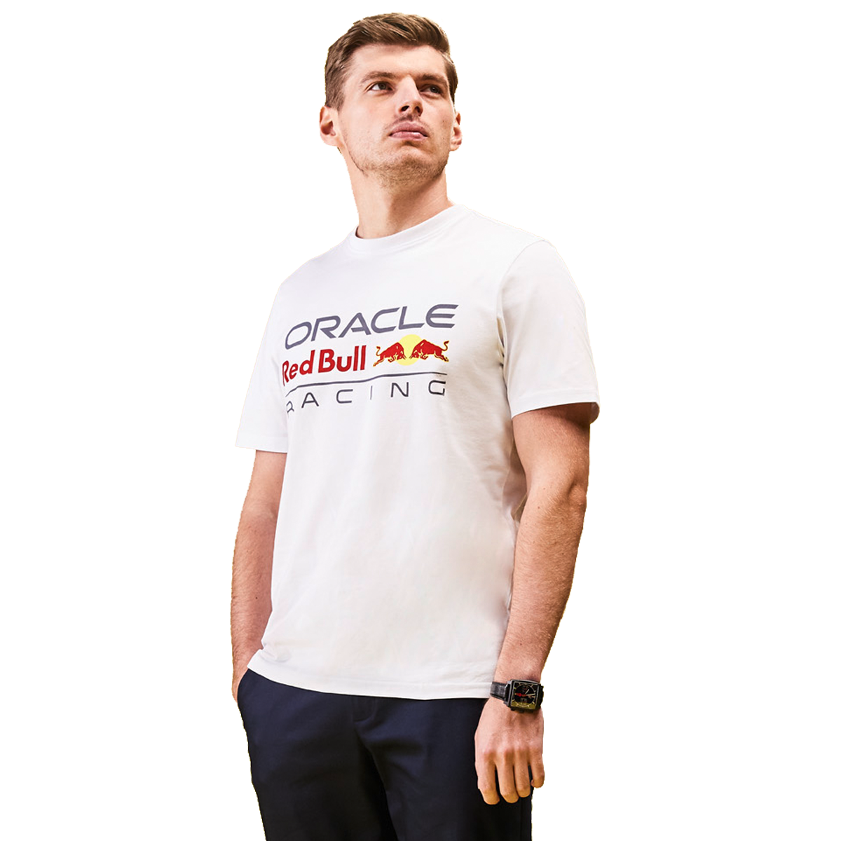 Red Bull Racing T-shirt - S - Logo T-shirt - Wit - Max Verstappen