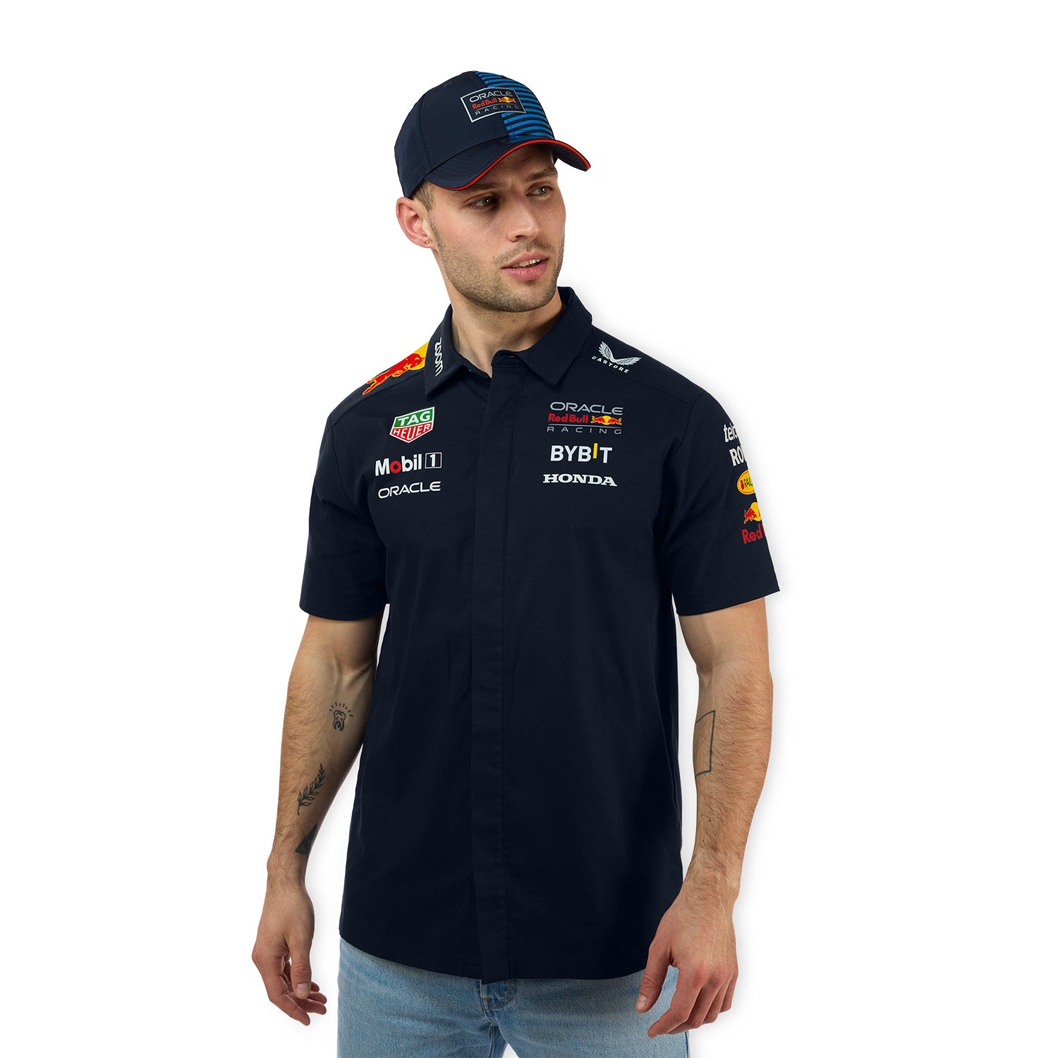 Red Bull Racing Overhemden - M - Team Overhemd 2024 - Heren - Max Verstappen