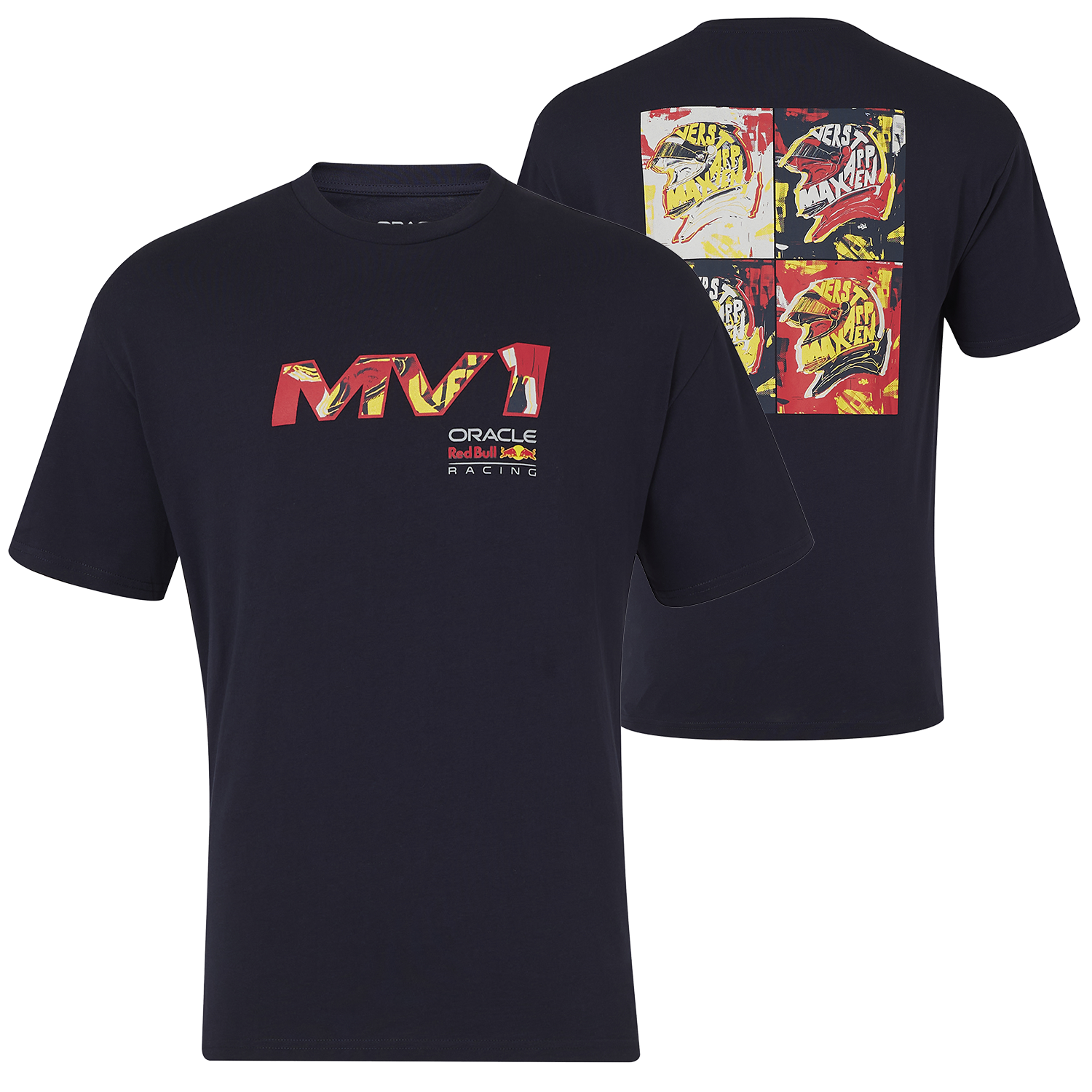 Max Verstappen T-shirt - S - Red Bull Racing T-Shirt Night Sky - Max Pop Art