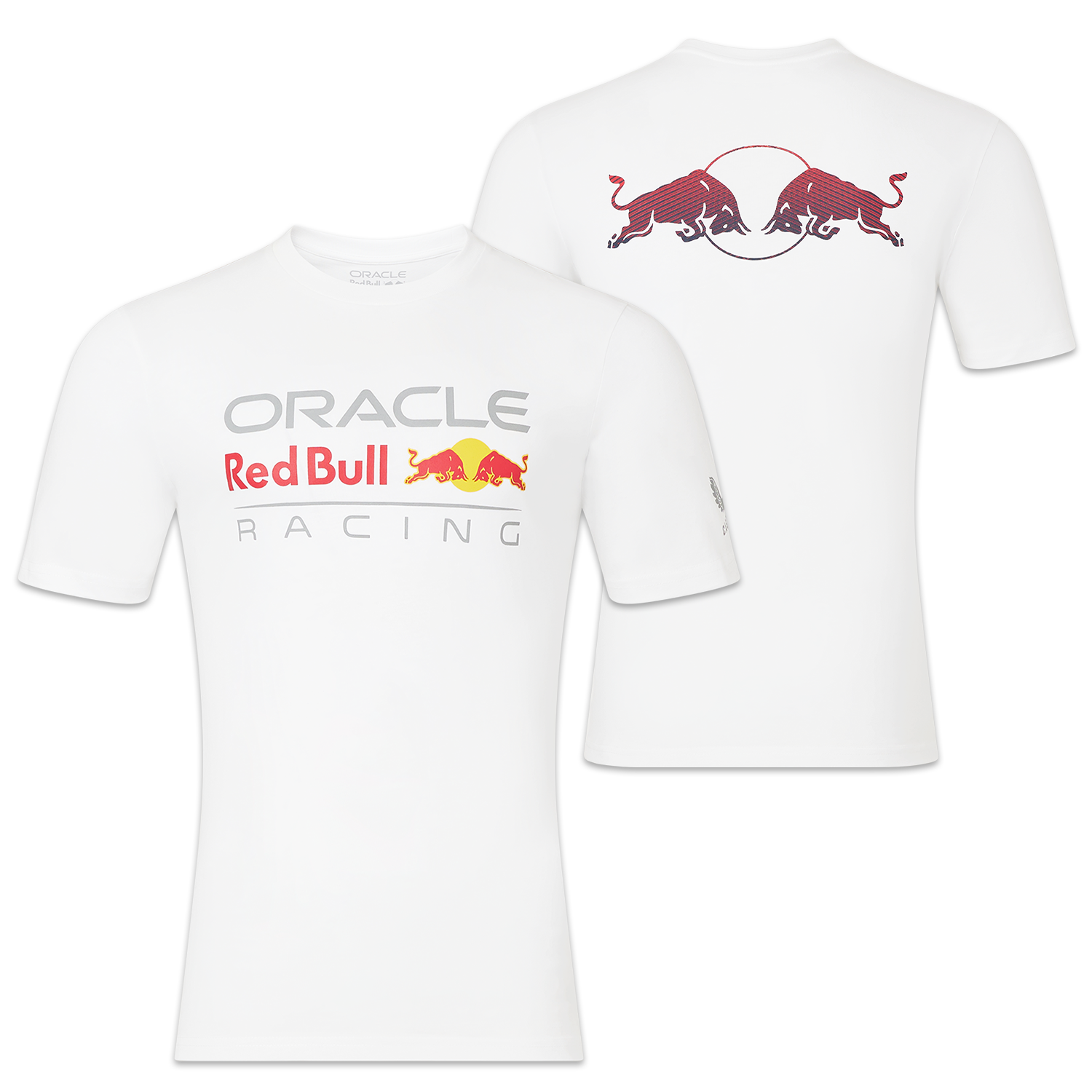 Red Bull Racing T-shirt - M - Linear Graphic Bull T-Shirt Wit - Max Verstappen