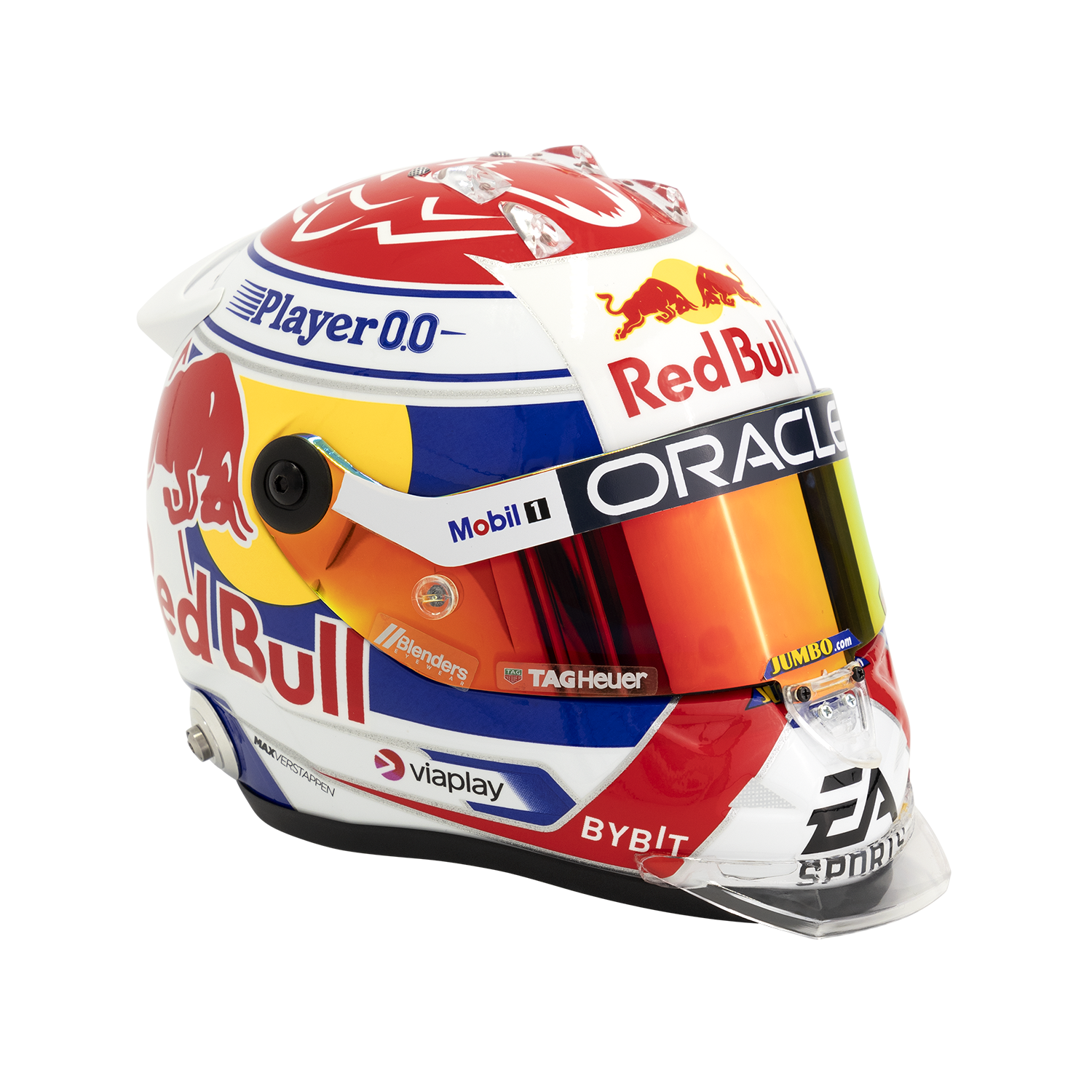 1:2 Retro helm 2023 Max Verstappen - Schaalmodel - Red Bull Racing