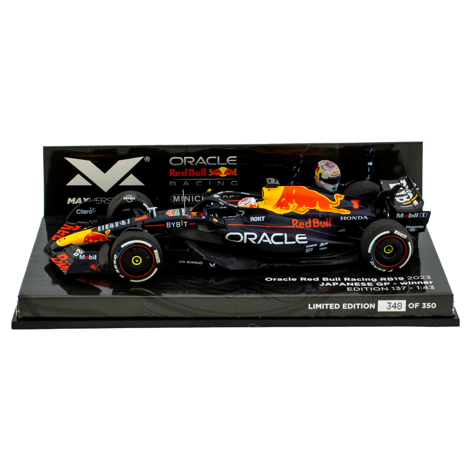 1:43 RB19 GP Japan 2023 - Winnaar Max Verstappen - Schaalmodel - Red Bull Racing
