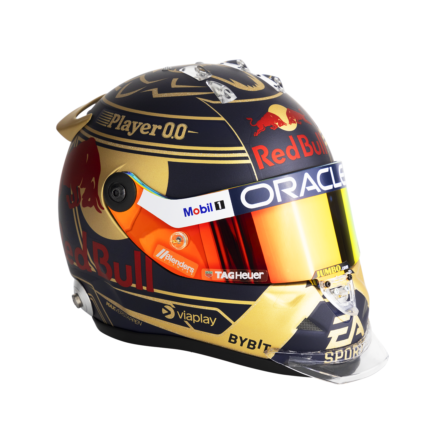 1:2 Wereldkampioen Max Verstappen 2023 Helm - Schaalmodel - Red Bull Racing