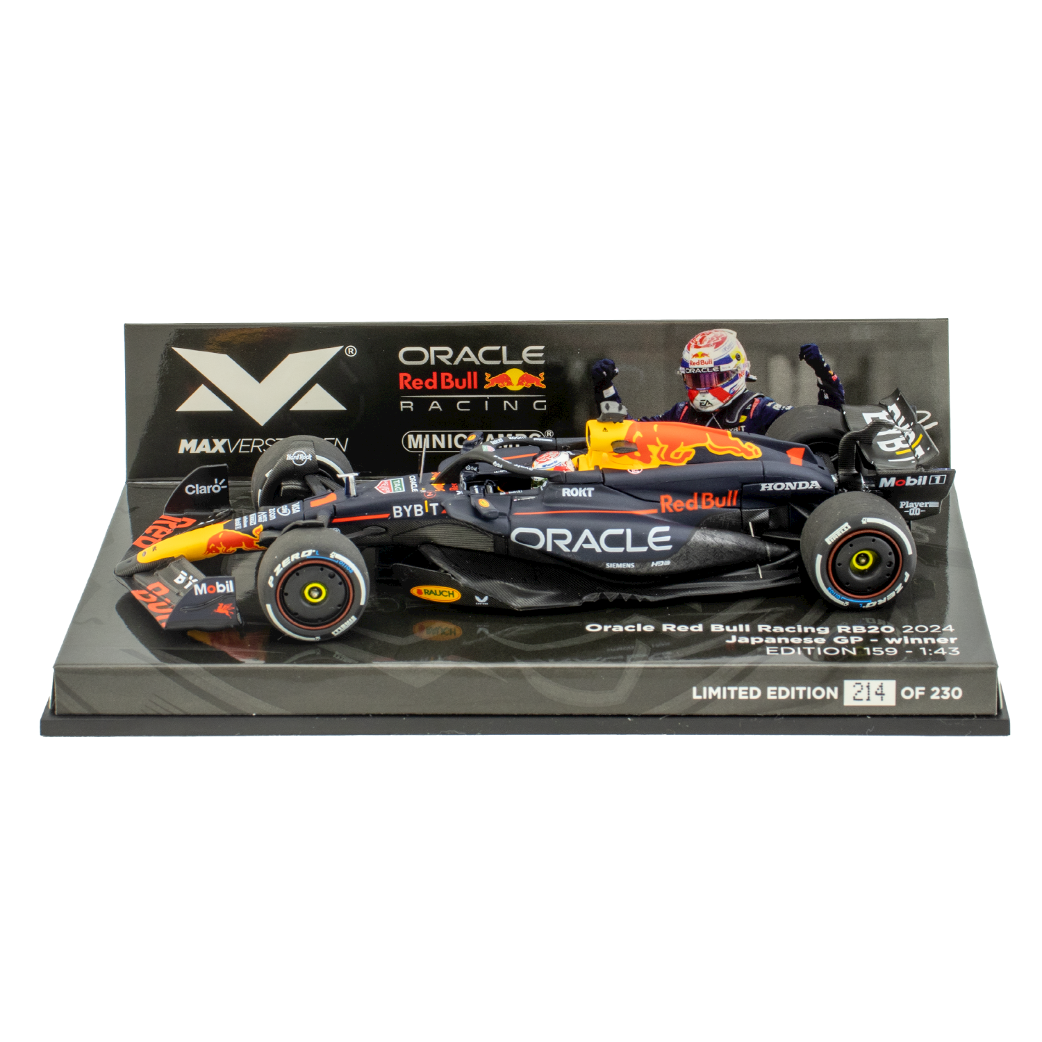 1:43 RB20 GP Japan 2024 - Winnaar Max Verstappen - Schaalmodel - Schaalmodel - Red Bull Racing afbeelding