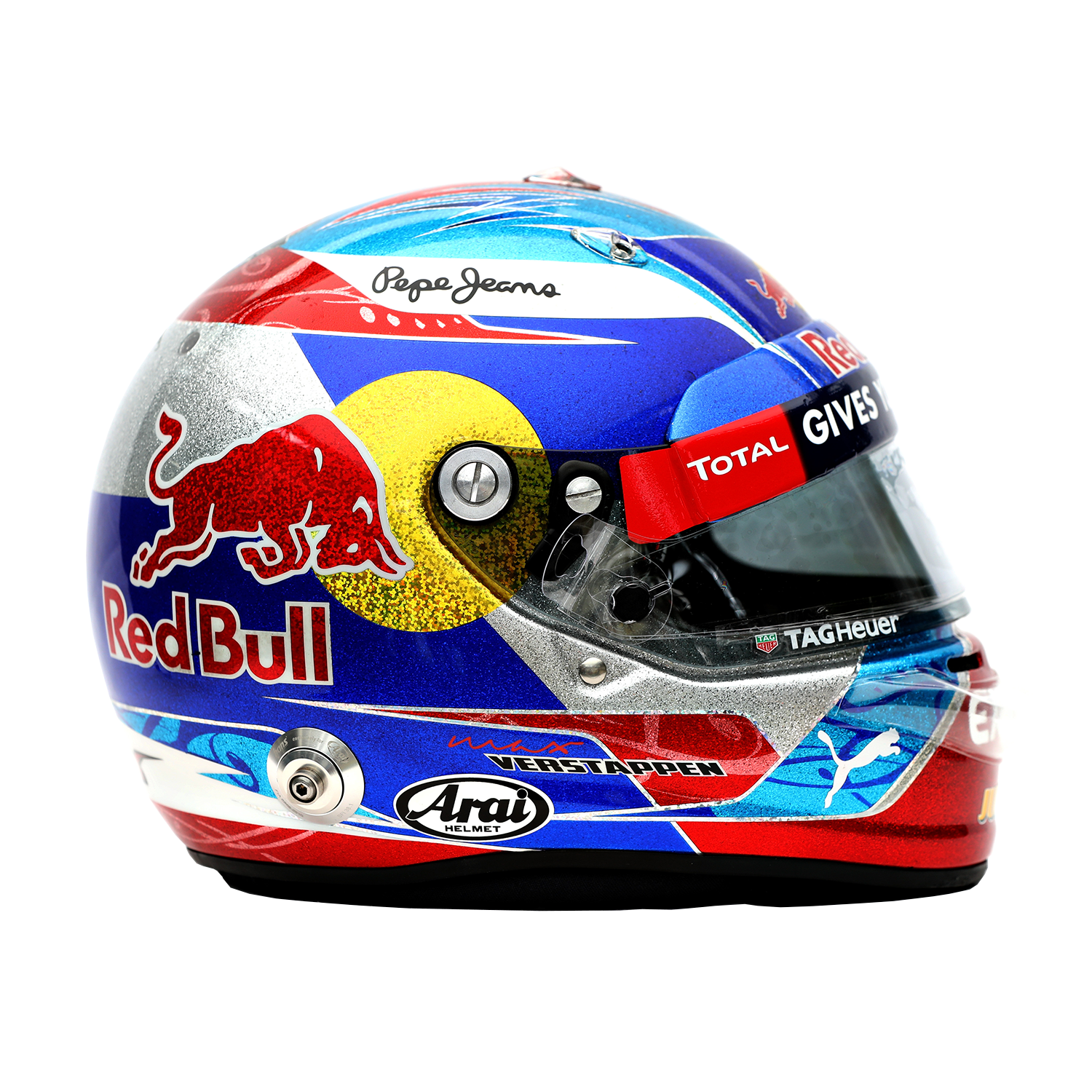 1:2 Helm Spanje 2016 - 1st win - Max Verstappen - Schaalmodel - Red Bull Racing