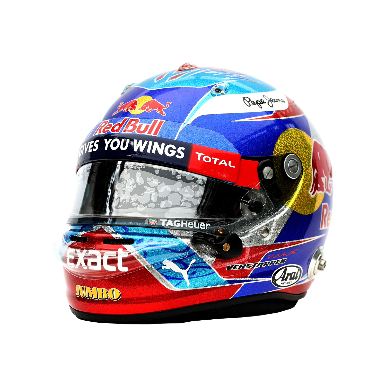 1:4 Helm Spanje 2016 - 1st win - Max Verstappen - Schaalmodel - Red Bull Racing