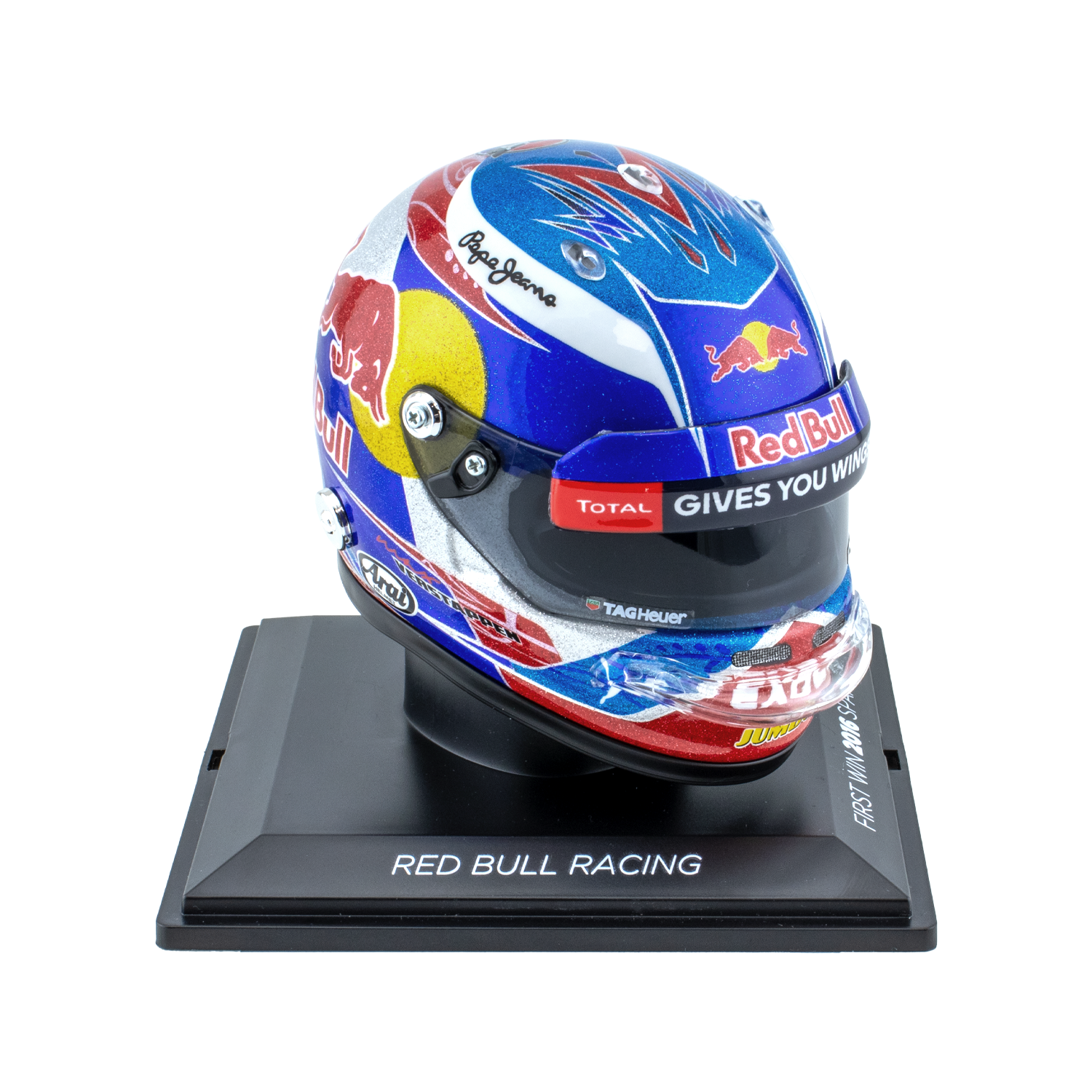 1:4 Helm Spanje 2016 - 1st win - Max Verstappen - Schaalmodel - Red Bull Racing afbeelding
