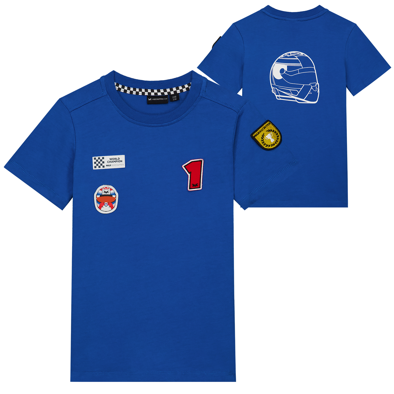 MV Kids - T-shirt Badges - Kobalt - Max Verstappen afbeelding