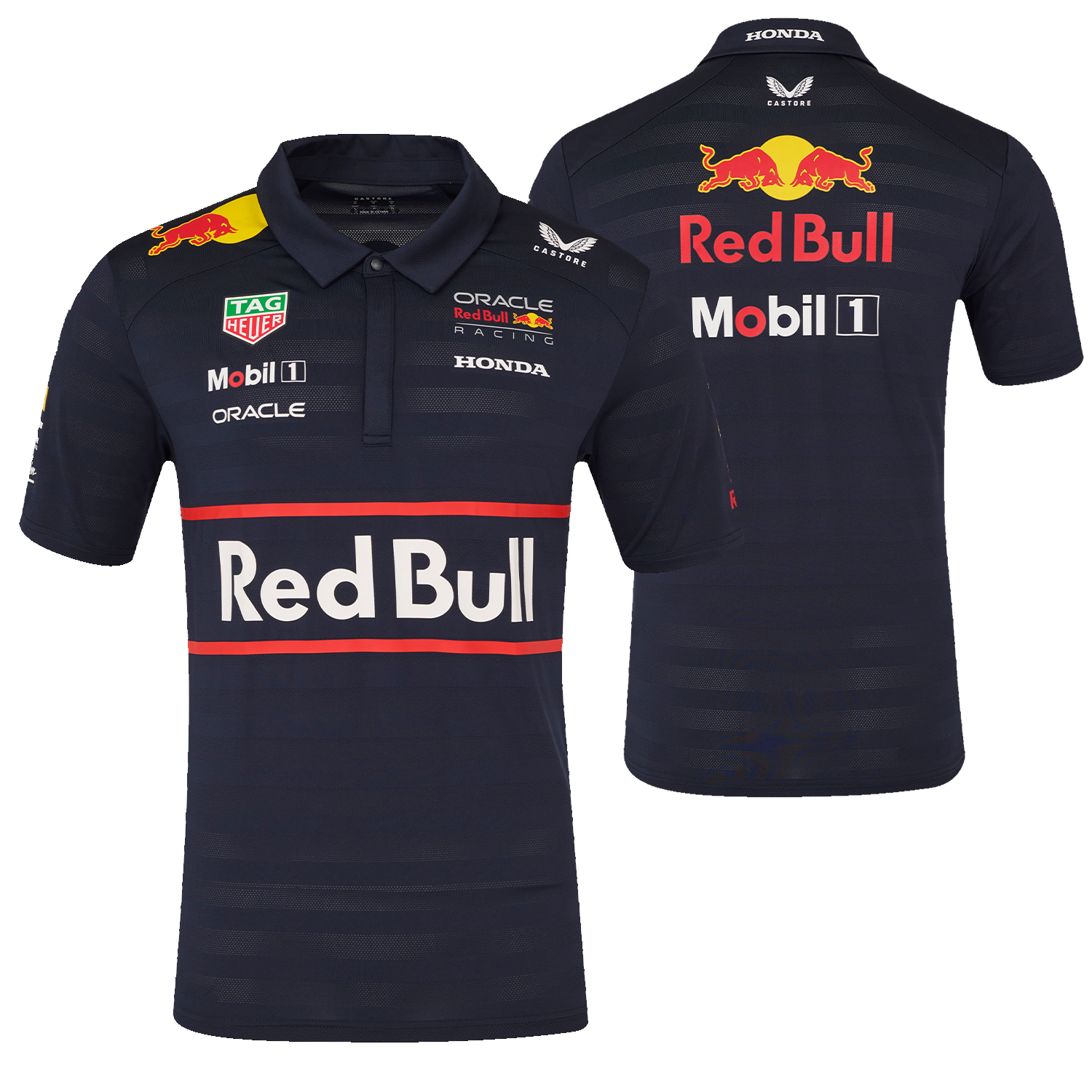 Red Bull Racing Polo - S - Heren - Team Polo 2025 - Max Verstappen afbeelding