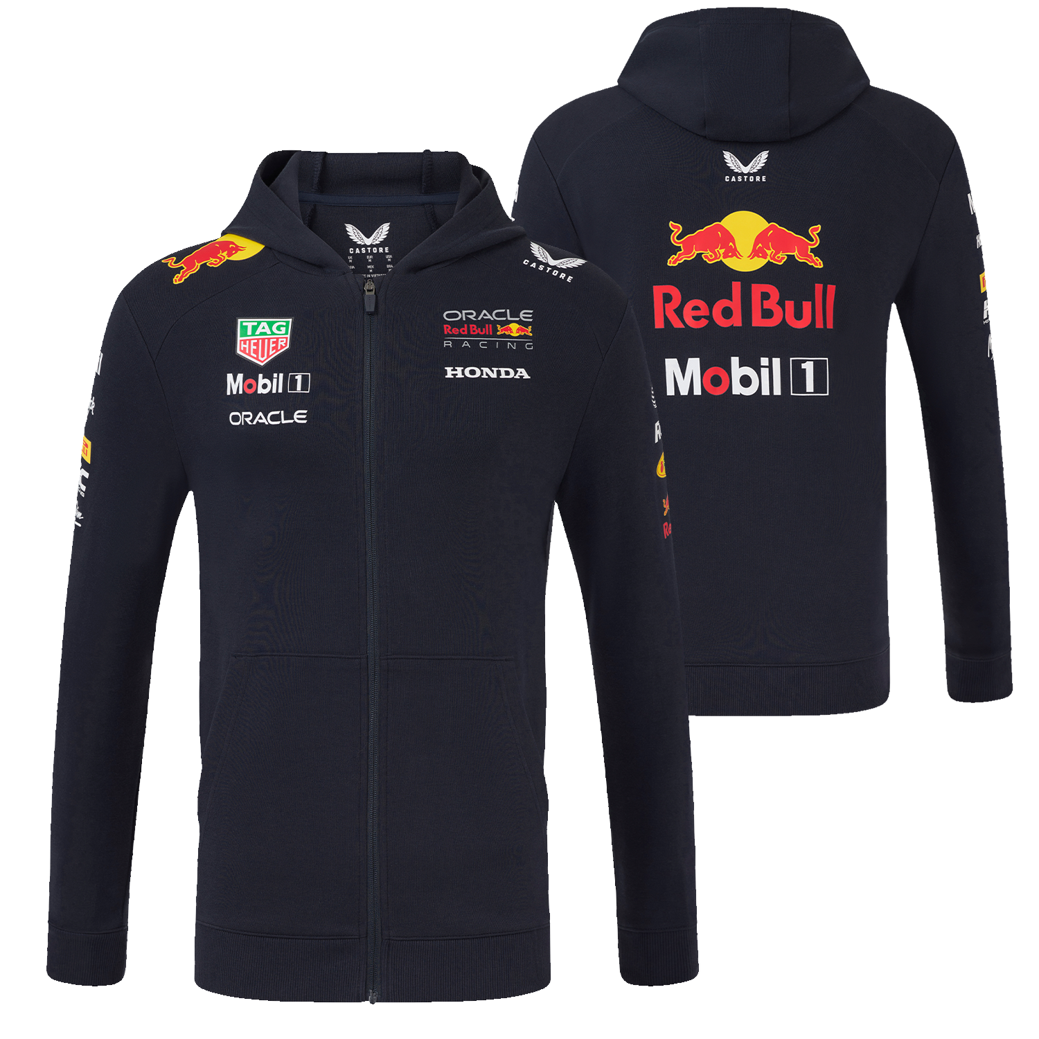 Red Bull Racing Vesten - XL - Unisex - Team Full Zip Hoodie 2025 - Max Verstappen afbeelding