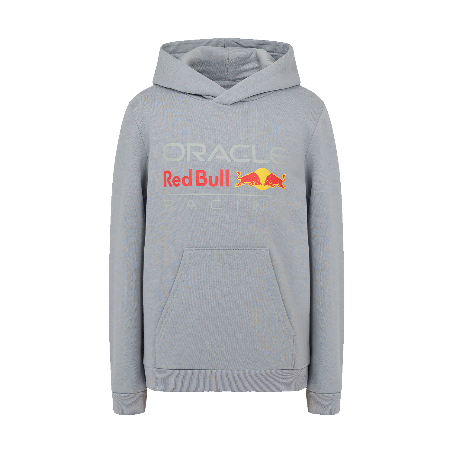 Red Bull Racing Truien - 140-146 - Kids - Large Front Logo Hoodie - Grijs - Max Verstappen afbeelding