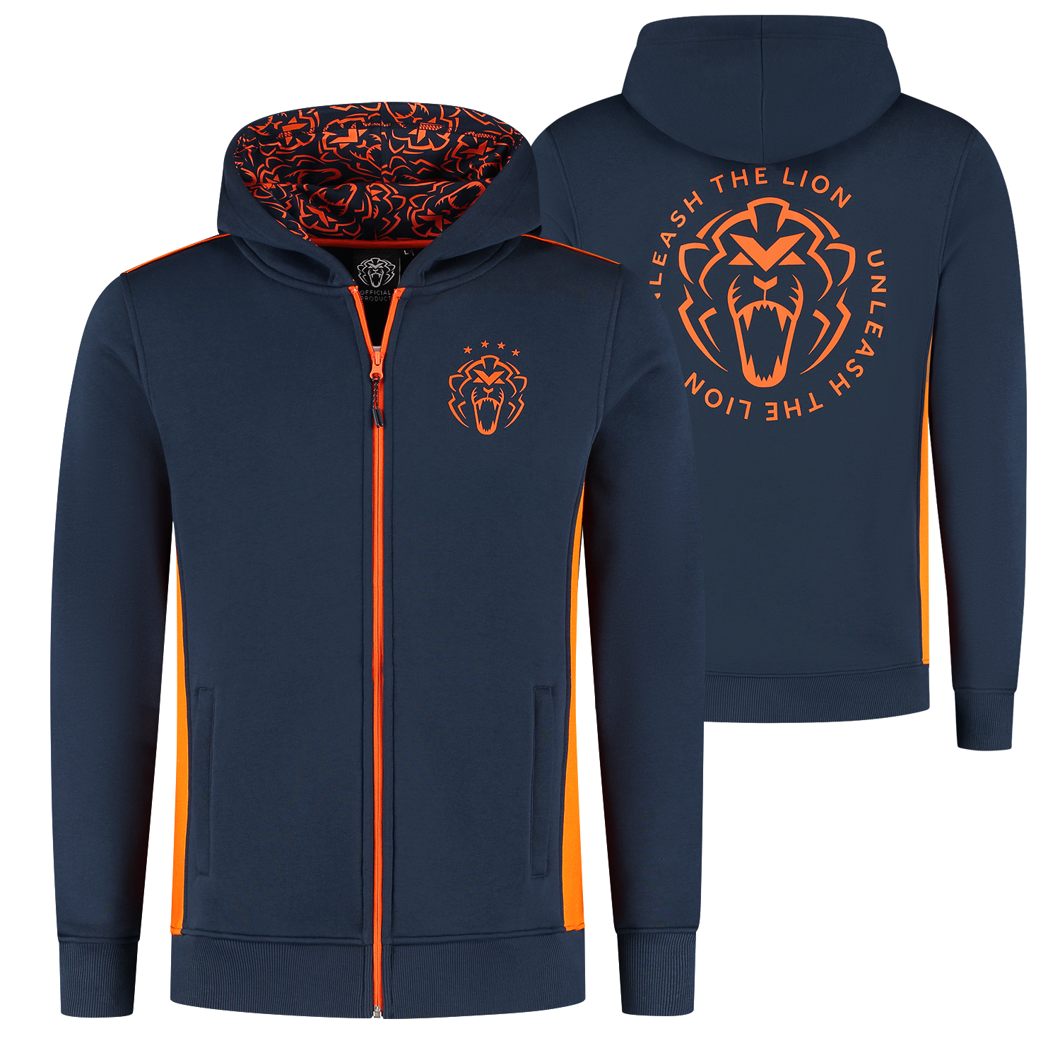 Zip-Hoodie - Navy - Unleash The Lion - XXXL - Max Verstappen afbeelding