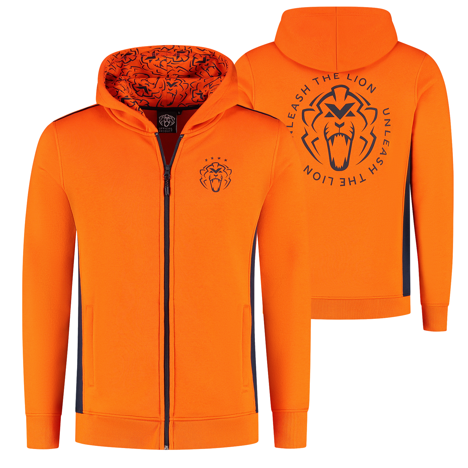 Zip-Hoodie - Oranje - Unleash The Lion - XXXXL - Max Verstappen afbeelding