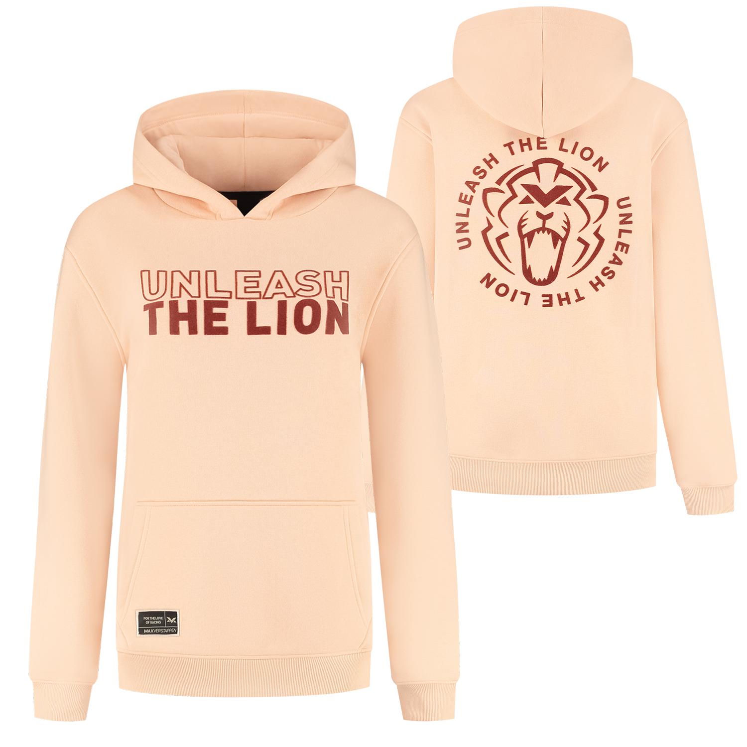 Hoodie - Peach - Unleash The Lion - XXXXL - Max Verstappen afbeelding