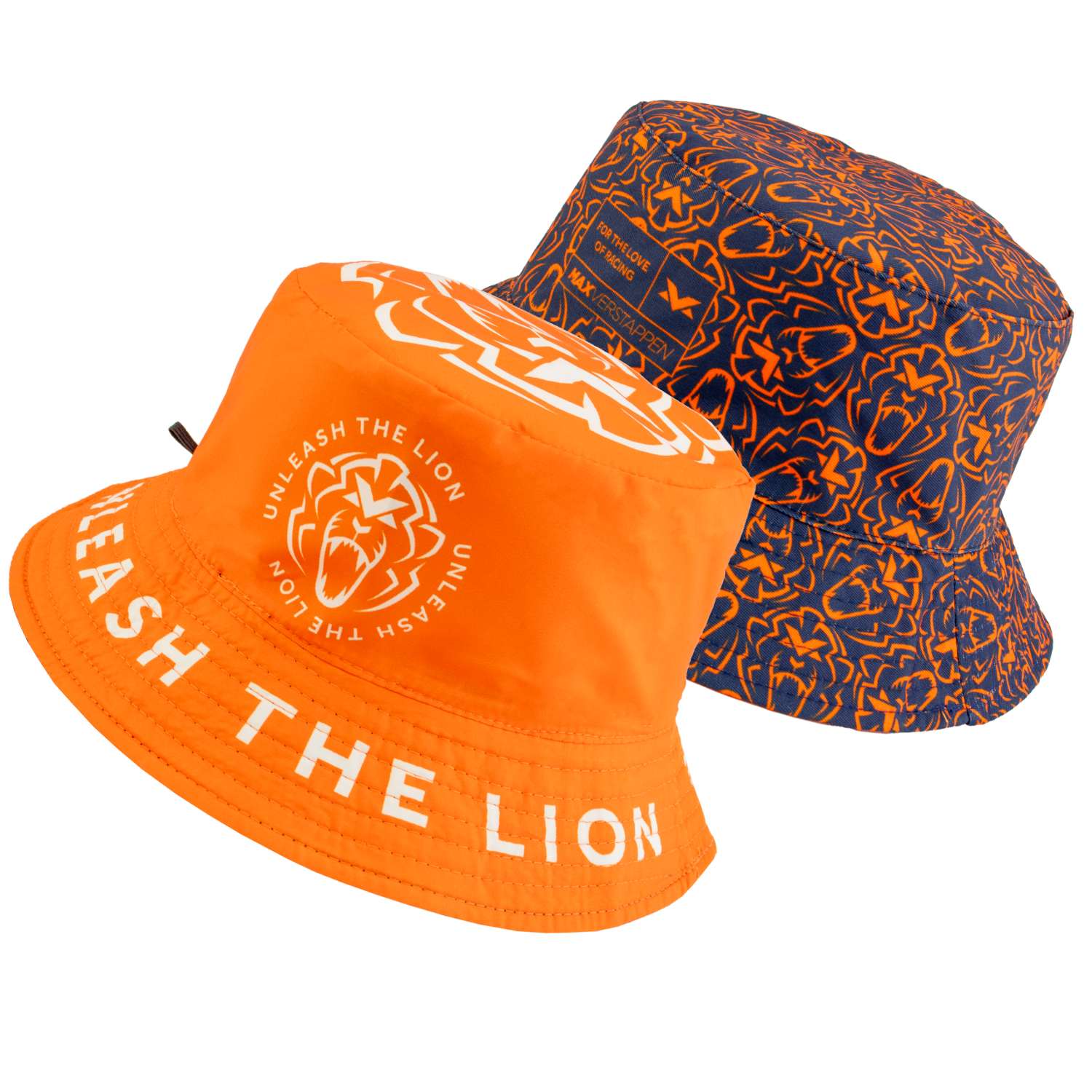Orange Lion Reversible Bucket Hat - Unleash The Lion - Oranje - One size afbeelding